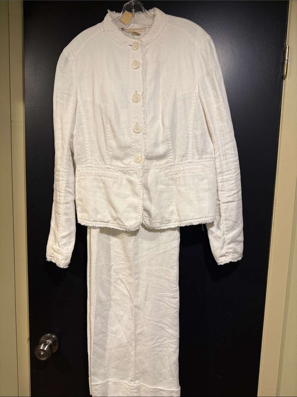 Michael Kors | 2 piece white linen suit size 10